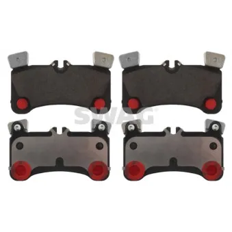 Jeu de 4 plaquettes de frein arrière SWAG