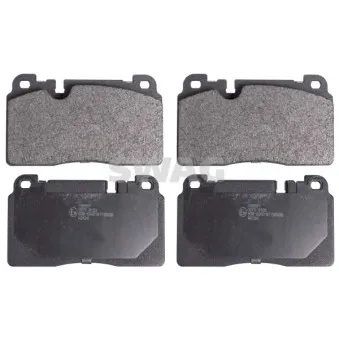 Jeu de 4 plaquettes de frein avant SWAG