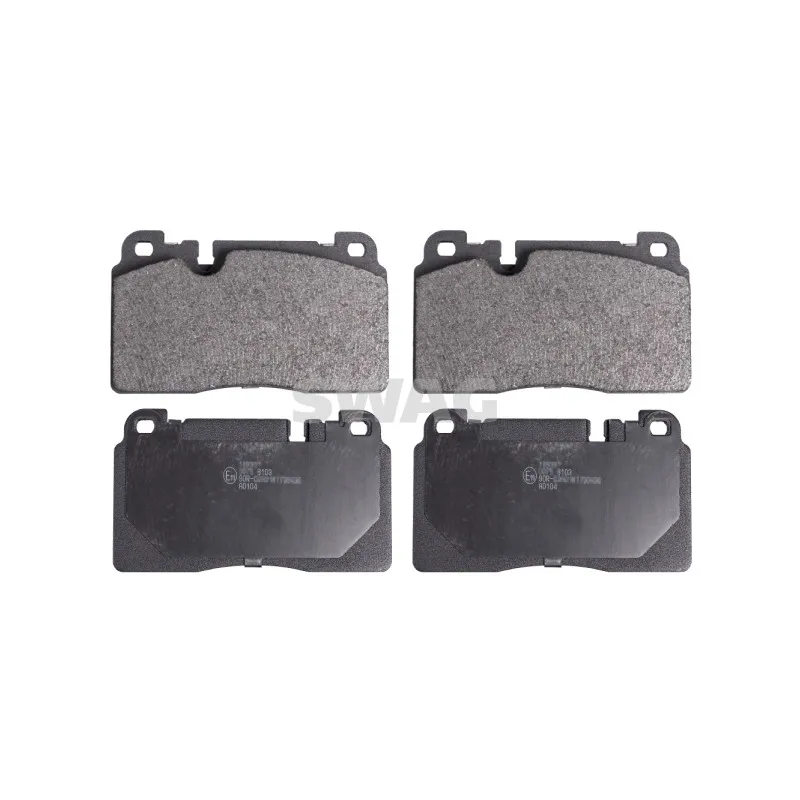Jeu de 4 plaquettes de frein avant SWAG 30 91 6939