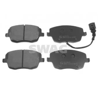 Jeu de 4 plaquettes de frein avant SWAG
