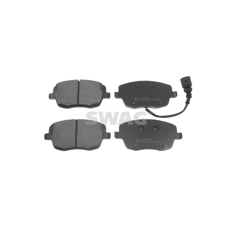 Jeu de 4 plaquettes de frein avant SWAG 30 91 6998