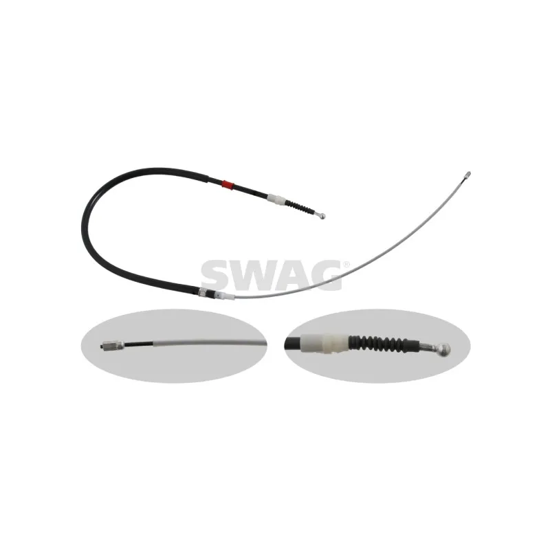 Tirette à câble, frein de stationnement SWAG 30 93 0727