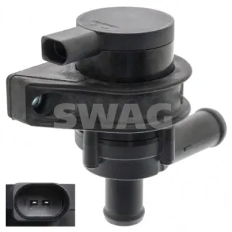 Pompe de circulation d'eau, chauffage auxiliaire SWAG 30 94 9832