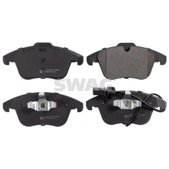 Jeu de 4 plaquettes de frein avant SWAG
