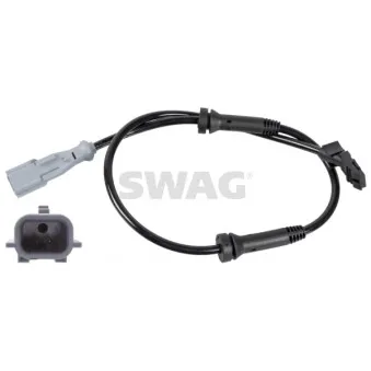 Capteur, vitesse de roue arrière gauche SWAG 33 10 0713