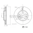 Jeu de 2 disques de frein avant SWAG 33 10 0915 - Visuel 3