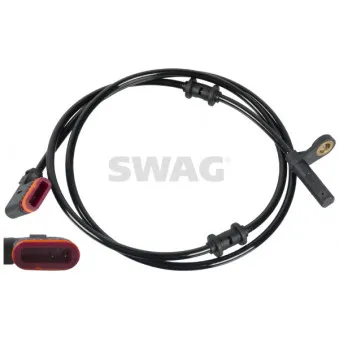 Capteur, vitesse de roue arrière droit SWAG 33 10 1394