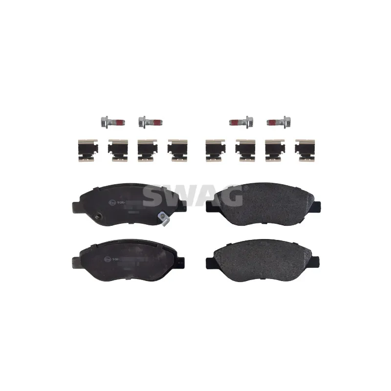 Jeu de 4 plaquettes de frein avant SWAG 33 10 1792