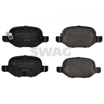 Jeu de 4 plaquettes de frein arrière SWAG 33 10 1938