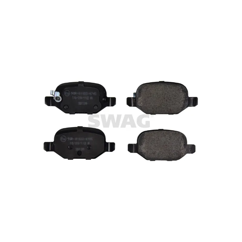 Jeu de 4 plaquettes de frein arrière SWAG 33 10 1938