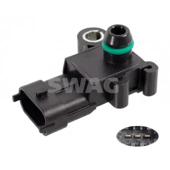Capteur, pression du tuyau d'admission SWAG 33 10 2195