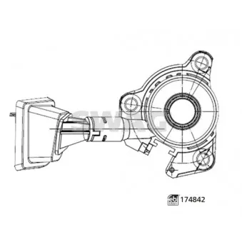 Butée hydraulique, embrayage SWAG 33 10 2519