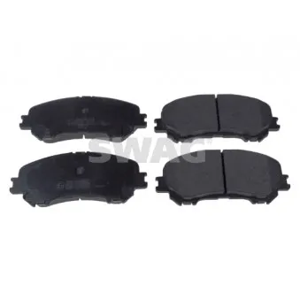 Jeu de 4 plaquettes de frein avant SWAG