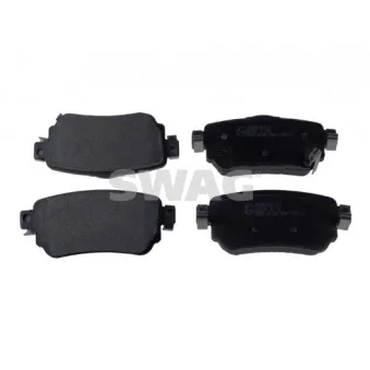 Jeu de 4 plaquettes de frein arrière SWAG