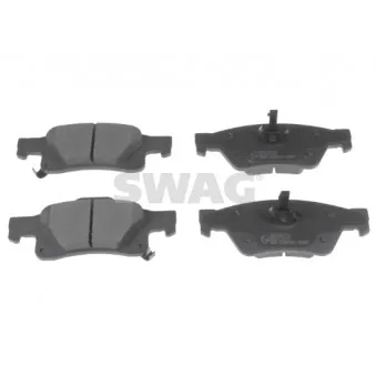 Jeu de 4 plaquettes de frein arrière SWAG