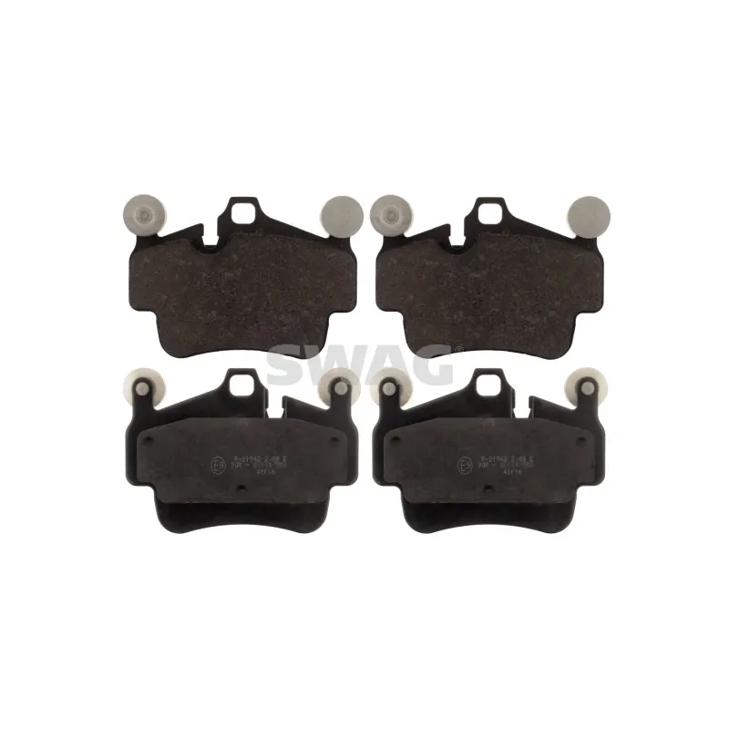Jeu de 4 plaquettes de frein avant SWAG 38 11 6171