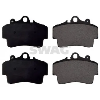 Jeu de 4 plaquettes de frein avant SWAG