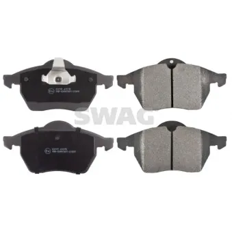 Jeu de 4 plaquettes de frein avant SWAG