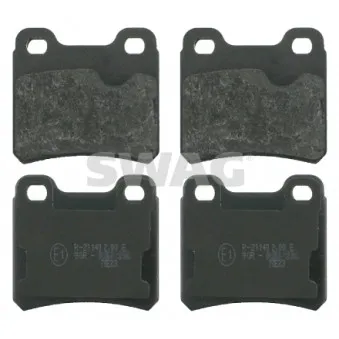 Jeu de 4 plaquettes de frein arrière SWAG