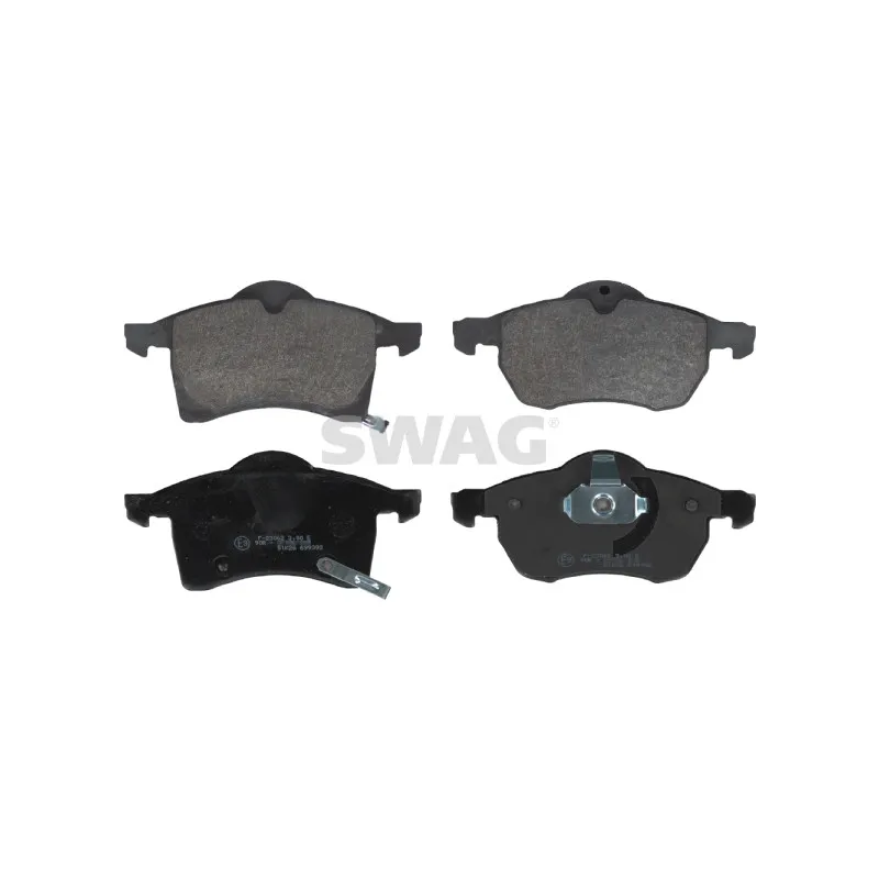 Jeu de 4 plaquettes de frein avant SWAG 40 91 6232
