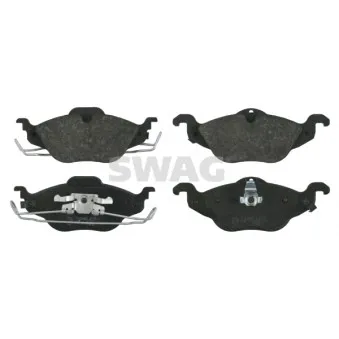 Jeu de 4 plaquettes de frein avant SWAG