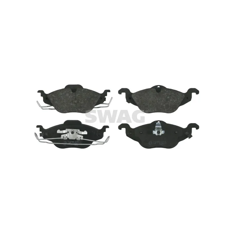 Jeu de 4 plaquettes de frein avant SWAG 40 91 6233