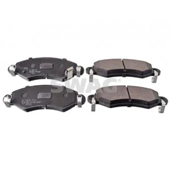 Jeu de 4 plaquettes de frein avant SWAG 40 91 6387