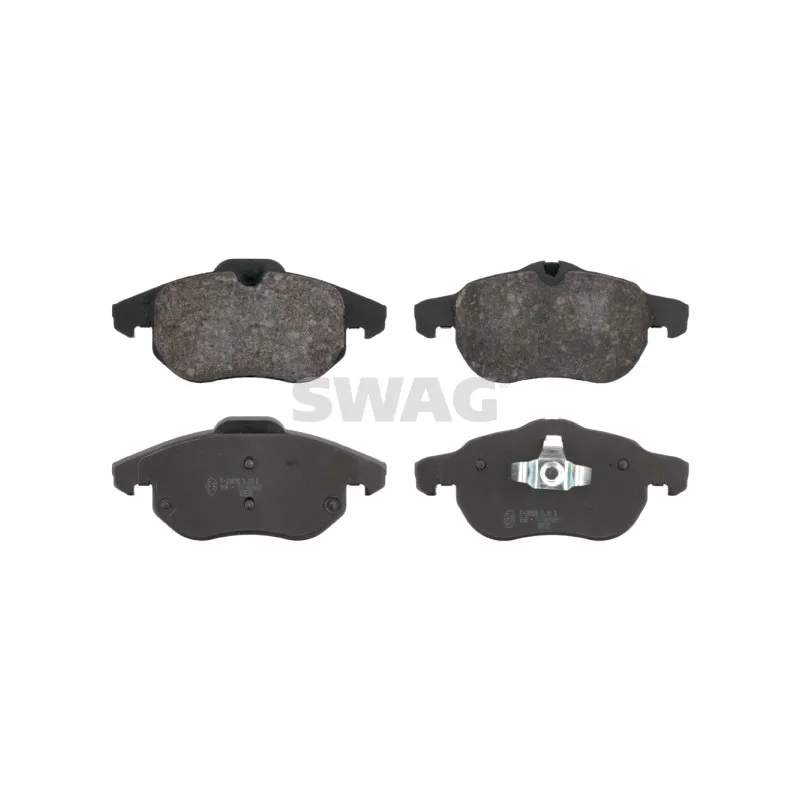 Jeu de 4 plaquettes de frein avant SWAG 40 91 6492