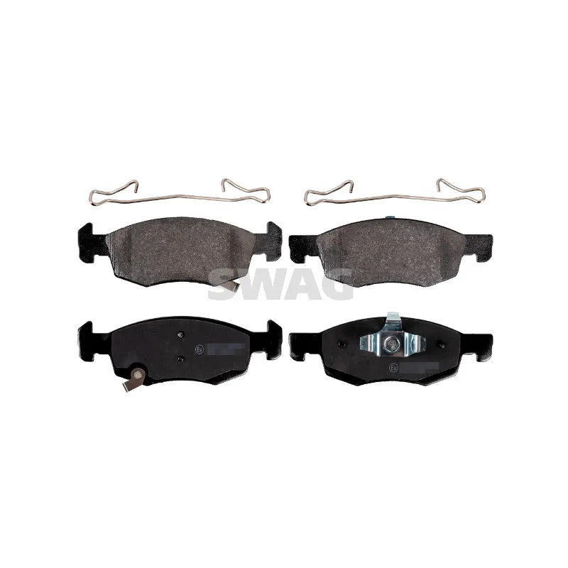 Jeu de 4 plaquettes de frein avant SWAG 40 91 6907