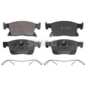 Jeu de 4 plaquettes de frein avant SWAG