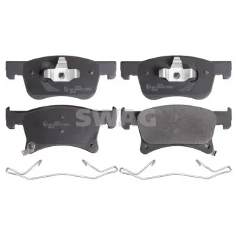 Jeu de 4 plaquettes de frein avant SWAG 42 91 6942