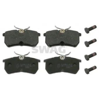 Jeu de 4 plaquettes de frein arrière SWAG 50 91 6167