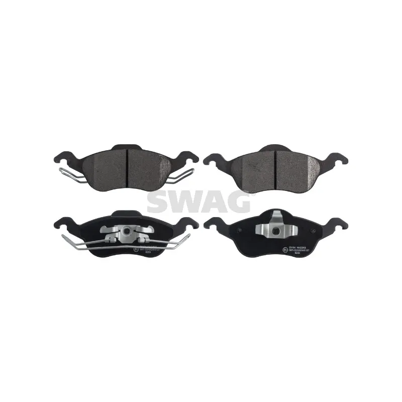 Jeu de 4 plaquettes de frein avant SWAG 50 91 6279
