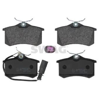 Jeu de 4 plaquettes de frein arrière SWAG 50 91 6394