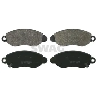 Jeu de 4 plaquettes de frein avant SWAG