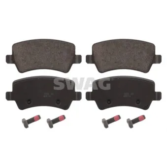 Jeu de 4 plaquettes de frein arrière SWAG