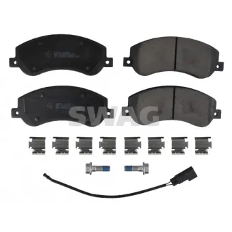 Jeu de 4 plaquettes de frein avant SWAG