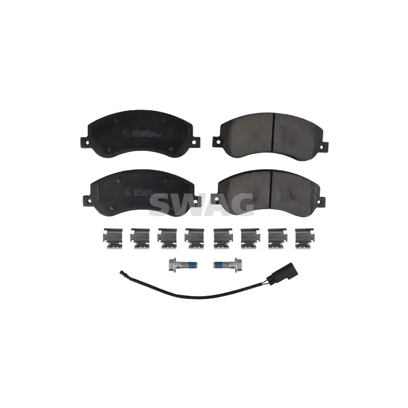 Jeu de 4 plaquettes de frein avant SWAG 50 91 6637