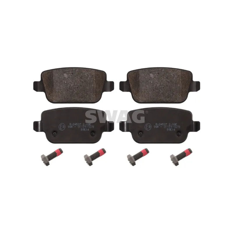 Jeu de 4 plaquettes de frein arrière SWAG 50 91 6642