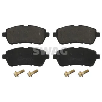 Jeu de 4 plaquettes de frein avant SWAG