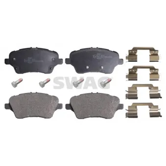 Jeu de 4 plaquettes de frein avant SWAG