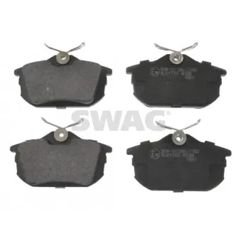 Jeu de 4 plaquettes de frein arrière SWAG