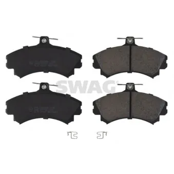 Jeu de 4 plaquettes de frein avant SWAG