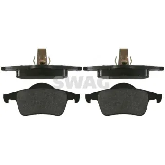 Jeu de 4 plaquettes de frein arrière SWAG