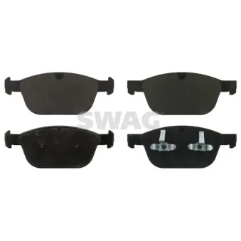 Jeu de 4 plaquettes de frein avant SWAG