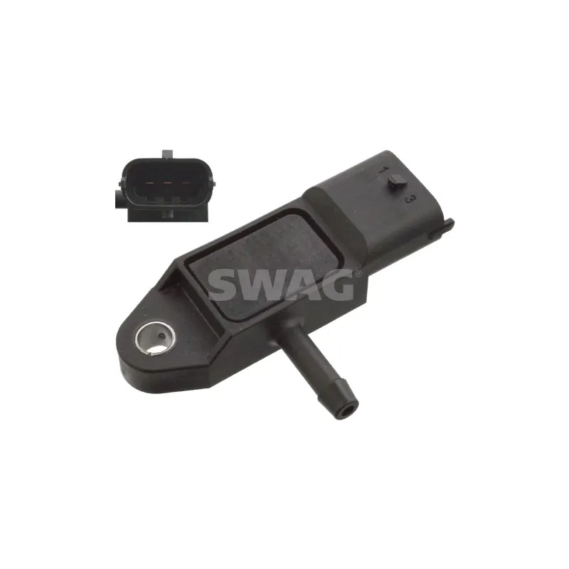 Capteur, pression de suralimentation SWAG 60 10 3635