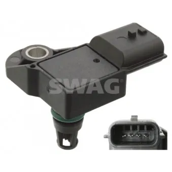 Capteur, pression de suralimentation SWAG 60 10 3981