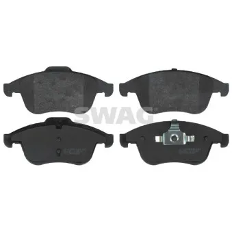 Jeu de 4 plaquettes de frein avant SWAG