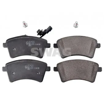 Jeu de 4 plaquettes de frein avant SWAG