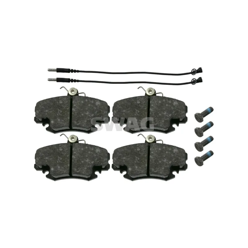 Jeu de 4 plaquettes de frein avant SWAG 60 91 6191